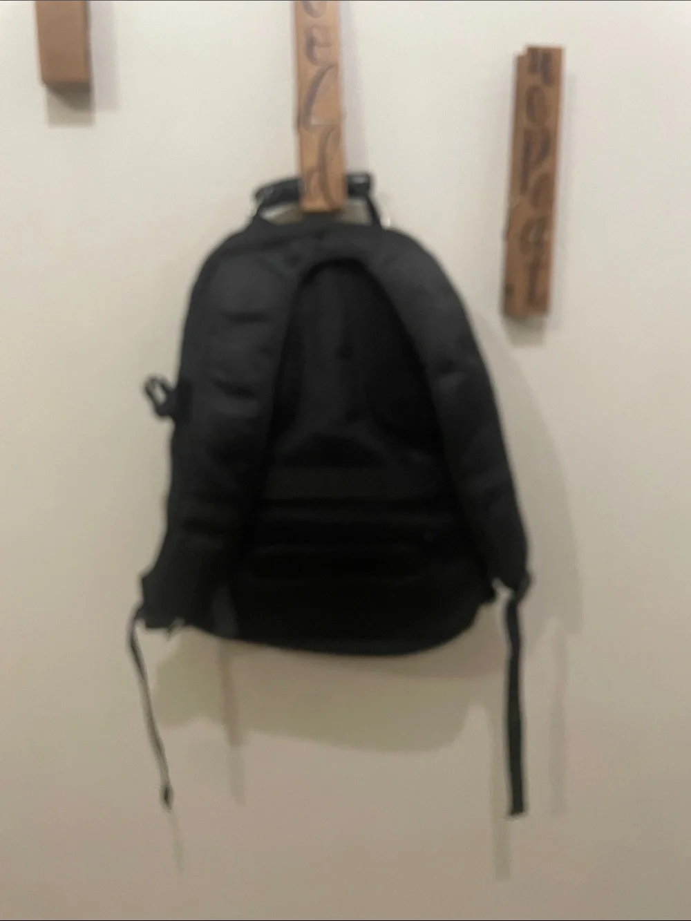 Men's Black Everyday Backpack with Red Accents